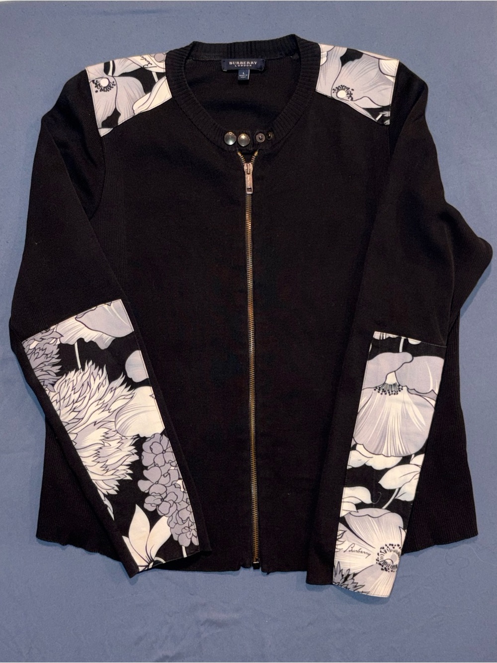 Burberry Women’s Floral Full-Zip Cardigan